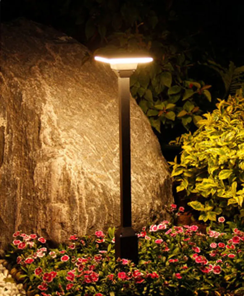 Outdoor waterproof street light garden lighting fixtures European lawn lamp household Luminaria - Испускаемый цвет: Square