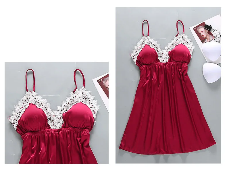 Queenral 2PCS Robe Gown Sets Women's Sleepwear Women Sexy Lace Bathrobe + Mini Night Dress Bathrobe Nightie Set Summer Lingerie 66