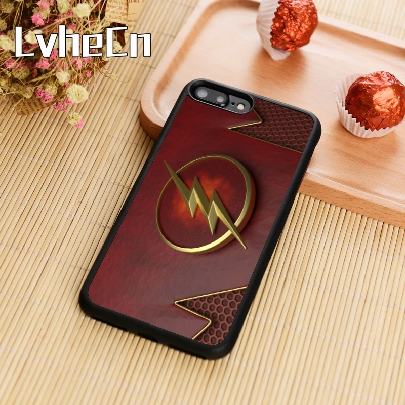 

LvheCn Super heros flash man art Phone Case Cover For iPhone 5s SE 6 6s 7 8 plus 10 X Samsung Galaxy S6 S7 edge S8 S9 plus