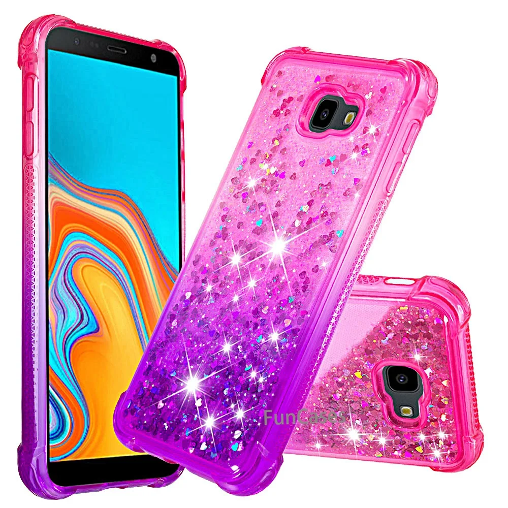 Для samsung J4 плюс Чехол светлый блестящий чехол для Galaxy J415 J415F SM динамический песок