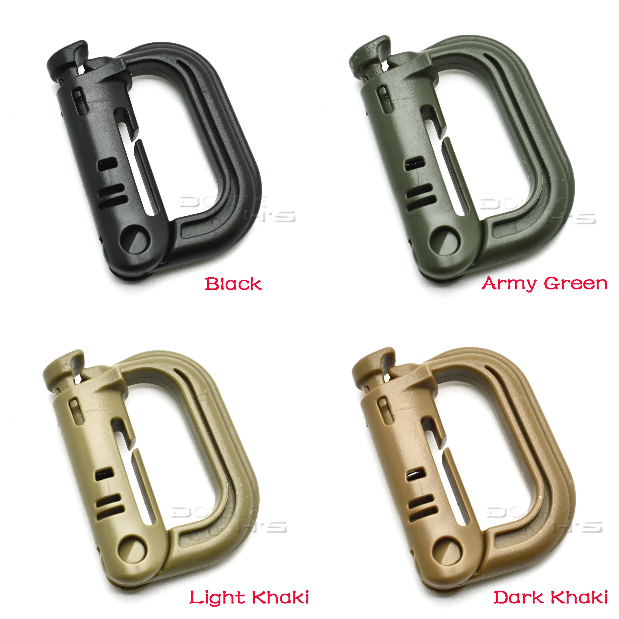 

Molle Tactical Backpack EDC Shackle Carabiner Snap D-Ring Clip KeyRing Locking