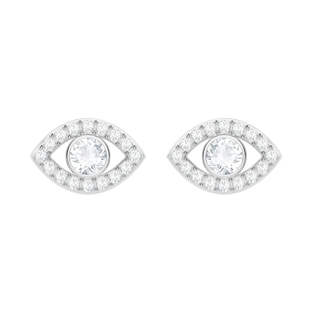 

Fanier New Geometric Charm Geometric Platinum Pave Zircon Earring Geometric Devil's Eye Temperature Ladies Present 5377741
