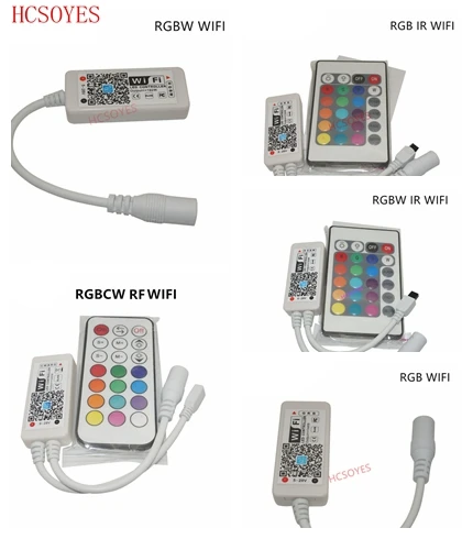 DC12 24V мини WIFI RGB/RGBW /RGBCW СВЕТОДИОДНЫЙ Контроллер таймера ИК RF пульт дистанционного