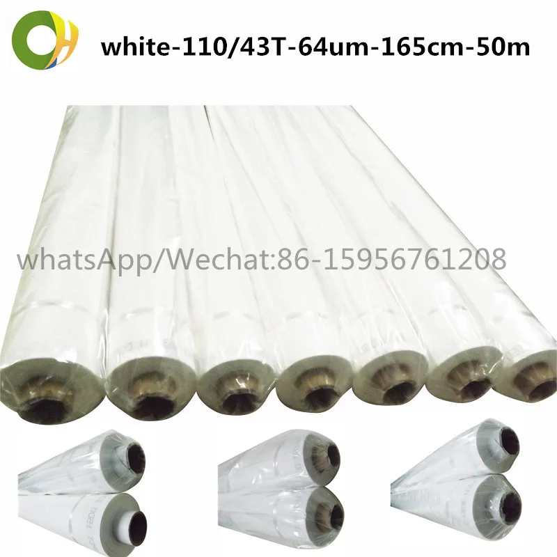 

Free Shipping! White Screen Mesh 43T-64um-165cm-50mts Industrial Materials