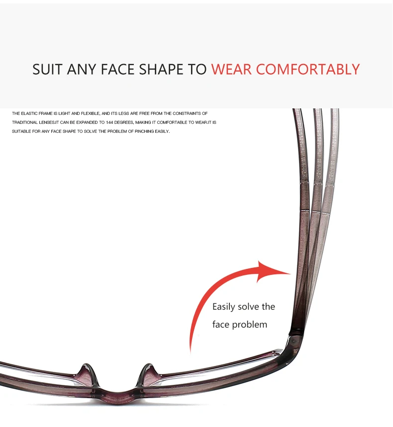 BOYSEEN модные простые очки для чтения Высокое разрешение ультра-светильник Пресбиопия Предотвращение усталости от 1,0 до 4,0 201893