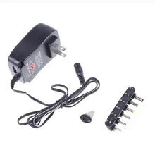 30 Вт AC 100-240 В DC 3 В/4 В/5 В/6 в/7,5 в/9 В/12 В адаптер питания планшет зарядное устройство адаптер с 6 преобразователем США/ЕС /вилка стандарта Великобритании для USB настенный Зарядное устройство