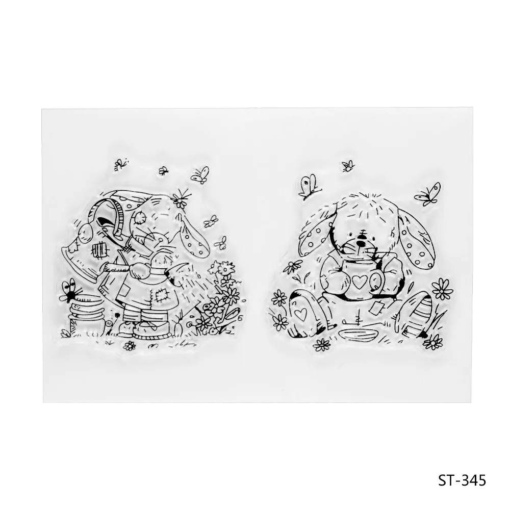 

Lovely Dog Transparent Clear Silicone Stamp/seal for DIY Scrapbooking/photo Album Decorative Clear Stamp Sheets.