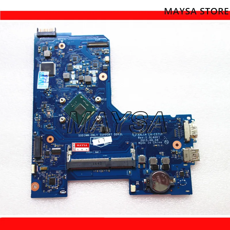 

Laptop Motherboard For DELL 15 5000 5552 ALL14 LA-C571P CN-0F77J1 0F77J1 DDR3L SR29E N3700 CPU 100% fully tested