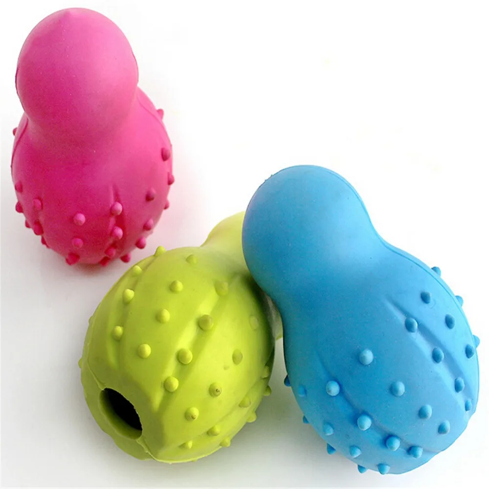 Pet Dogs And Cats Daily TPR Rubber Dog Toys Bowling Nontoxic Colorful