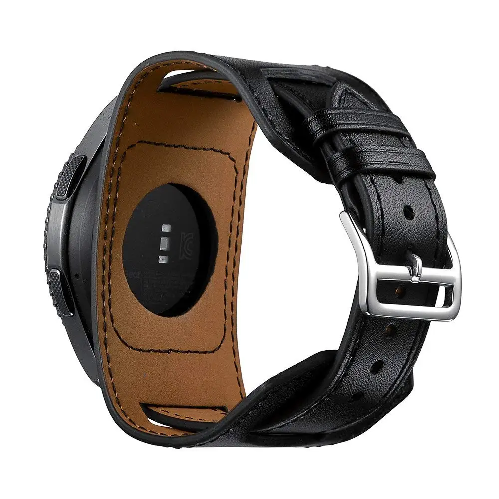 Genuine Leather Band For Samsung Galaxy Watch 46MM 22MM Tour Bracelet Leather Strap Watchband for Gear S3 Classic/Frontier