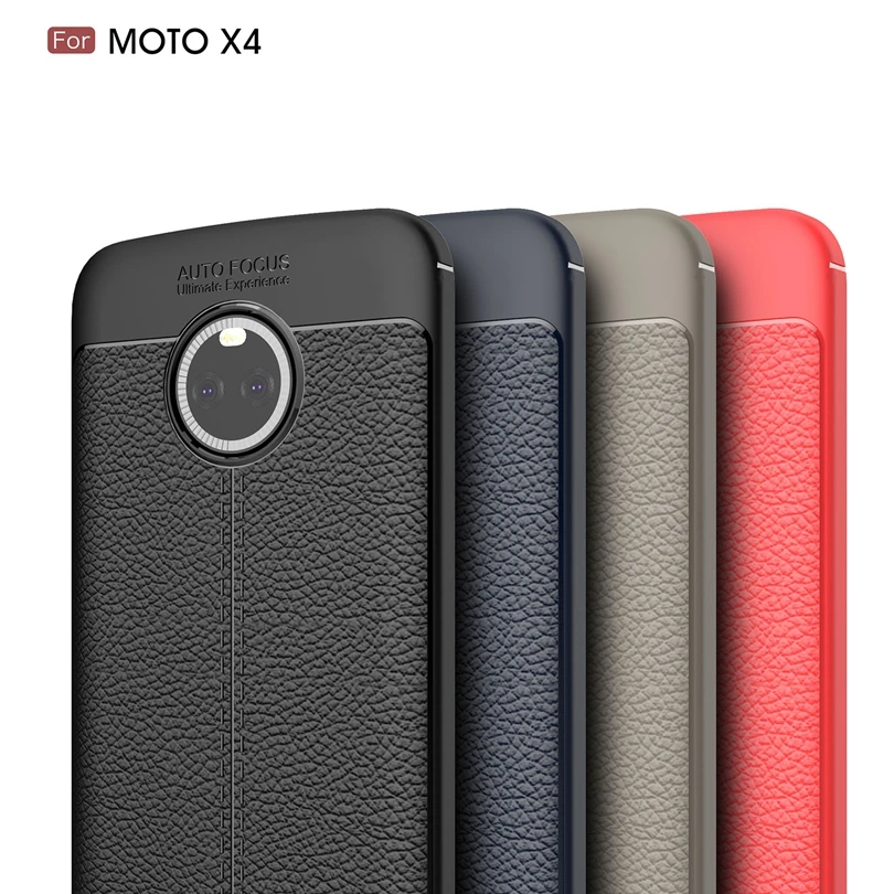 Для Motorola Moto X4/MotoX4 5 2 &quotЧехол роскошный мягкий силиконовый кожаный чехол личи
