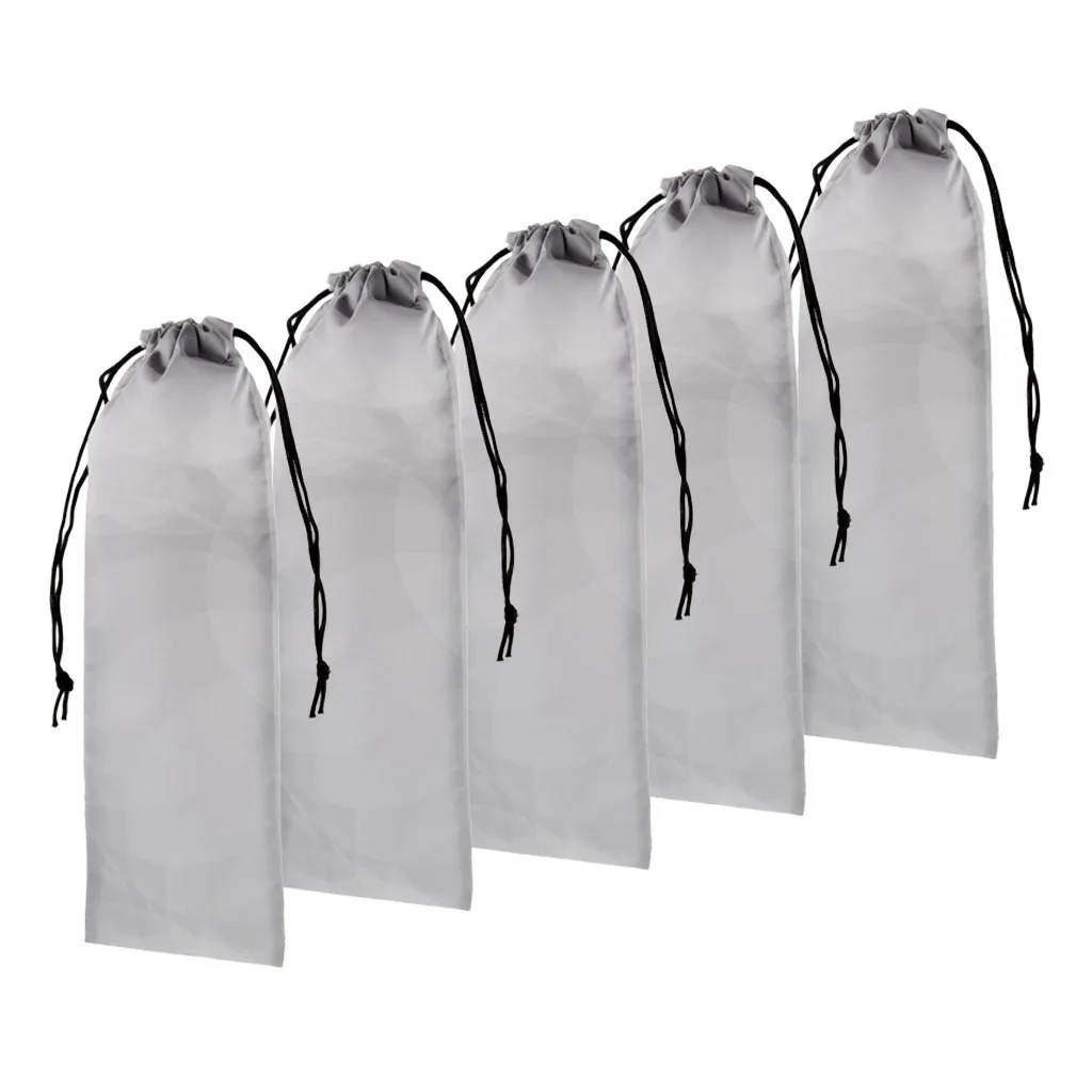 5Pcs/ Set Hair Straightener Bag Travel Drawstring Pouch Storage for Hair Straighteners Curling Flat Irons Waterproof Cloth