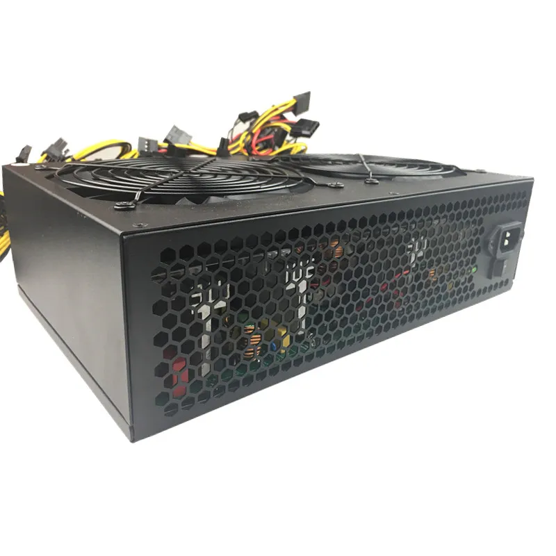 3300 Вт ПК блок питания 12 GPU 6+ 2PIN Шахтерская машина 84-264V 110 V 3300 горная мощность 1050ti pico psu компьютерная мощность