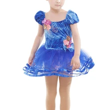 Балетные костюмы с цветочным рисунком; платье для детей; балетная пачка для девочек; детская юбка для выступлений; танцевальная одежда для взрослых; Gymn