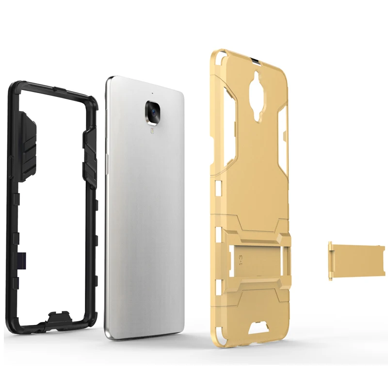 

Rosefy 2 in 1 Rugged Armor Case for Oneplus 3 3T Tough Shockproof Shield Armour Case for Oneplus 3T 3 with Bracket Kickstand