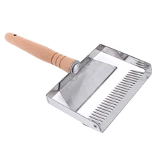 Вилка для снятия укупорки, железная Расческа для меда, скребок с деревянной ручкой, оборудование для пчеловодства