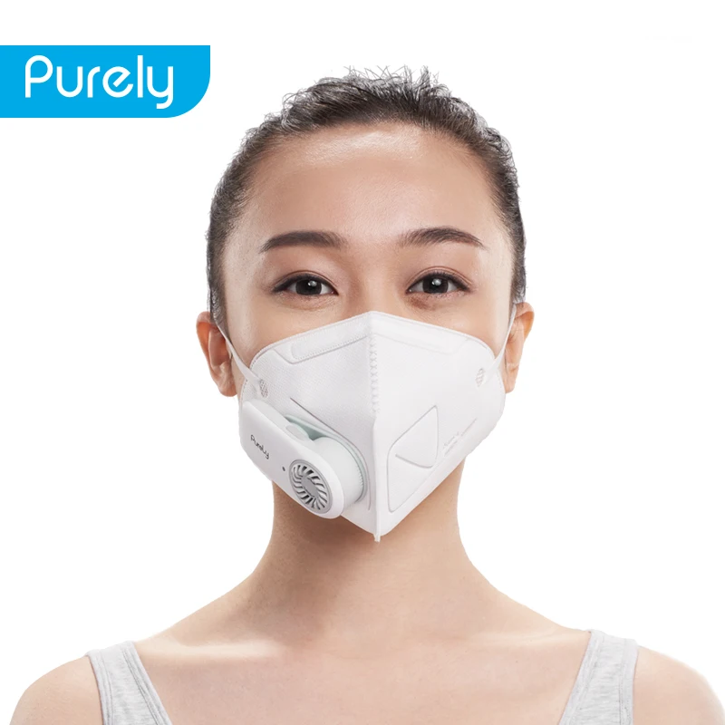 Xiaomi чисто анти-загрязнения воздуха маска свежая версия PM2.5 дышащий перезаряжаемый фильтр с вентилятором для спорта для мужчин женщин 2 вида цветов