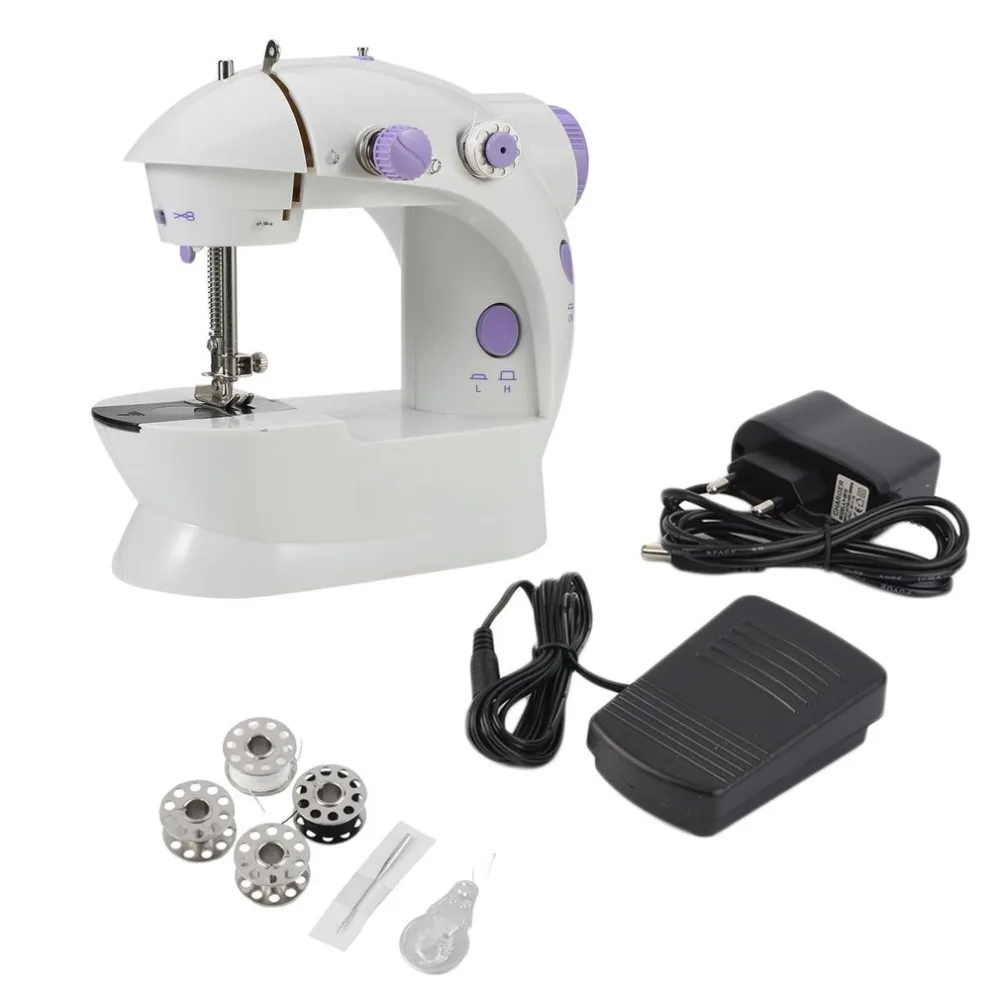 

Electric Mini Handheld Sewing Machine Household Desktop LED Durable Forward Reverse Sewing Tool