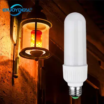 

E27 E26 2835 LED Flame Effect Fire Light Bulbs 5W Creative Flickering Emulation Fire Burning lamp Bulb 85-265V Decor Corn Bul Y7