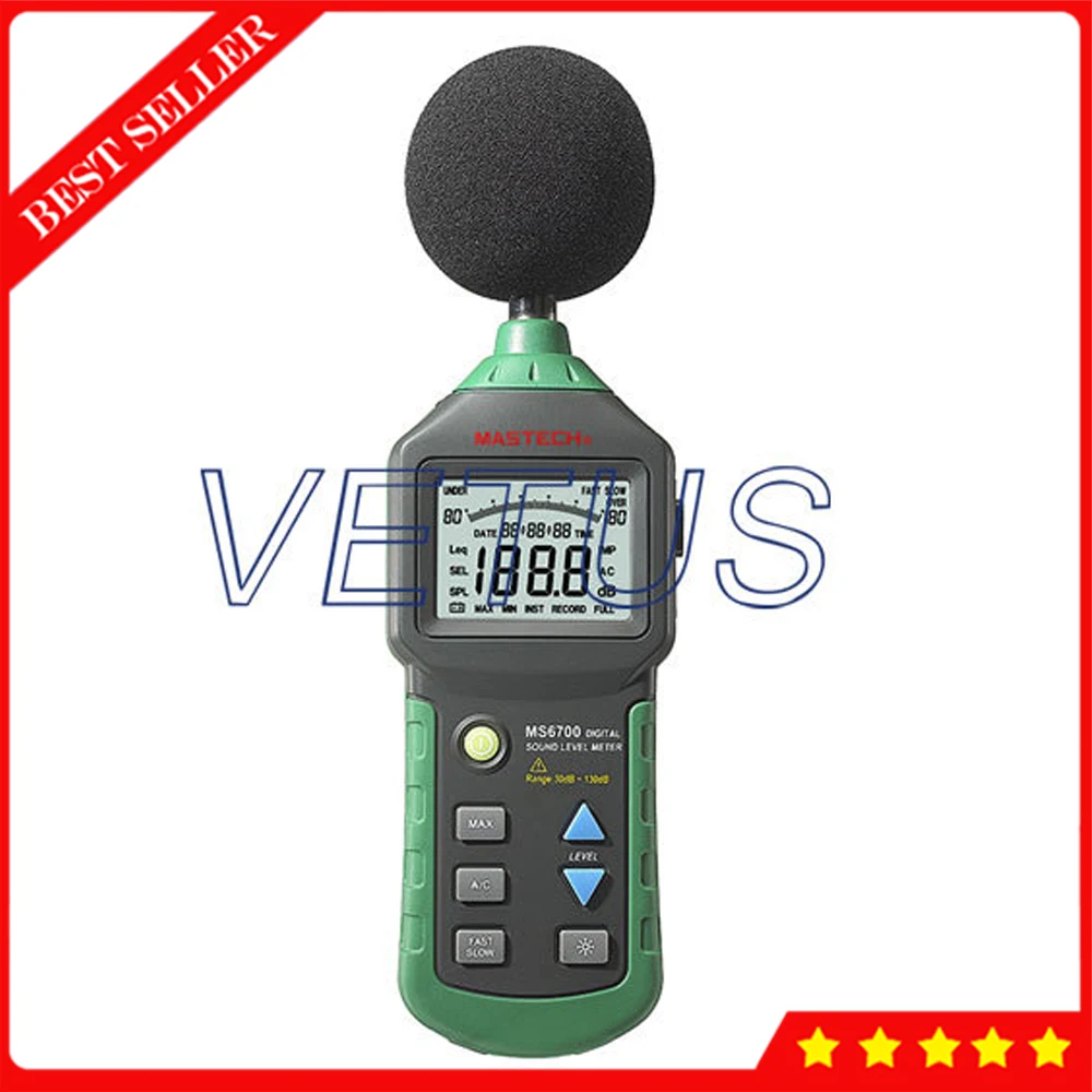 

MS6700 Digital 30dB ~ 130dB Anolog bar indicator Sound Level Meter