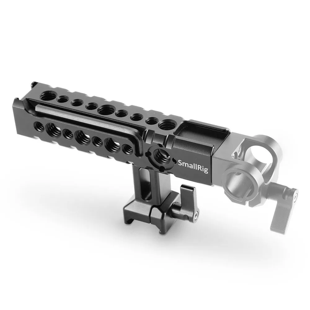 SmallRig Nato Handgrip Nato Clamp Handle With Mounting Thread Holes Cold Shoe Mounts for DSLR Camer