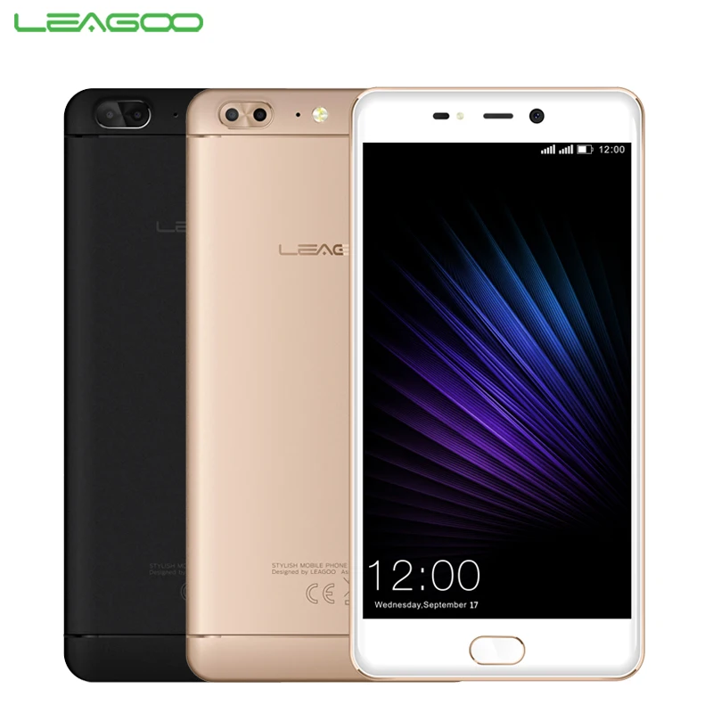 Original Leagoo T5 Cell Phone 5.5 inch FHD Screen 4GB RAM 64GB ROM MTK6750T Octa Android 7.0 Dual Camera Fingerprint Smartphone