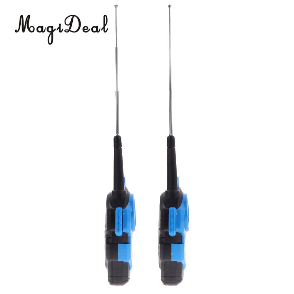2Pcs Electronic Walkie Talkie Toy Portable Two-Way Radio Interphone Pretend Play Phone Game Outdoor Communication Toys Kids Gift