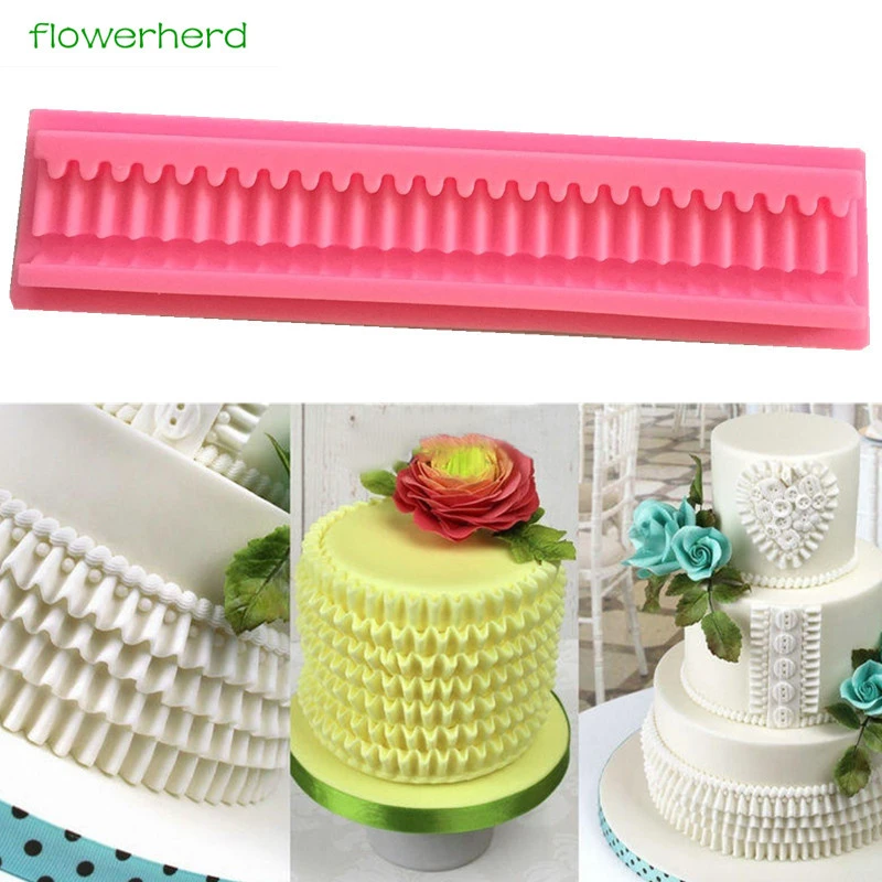 Mold Cake Decorating Tools Chocolate Gumpaste Boder Silicone Fondant Sugarcraft