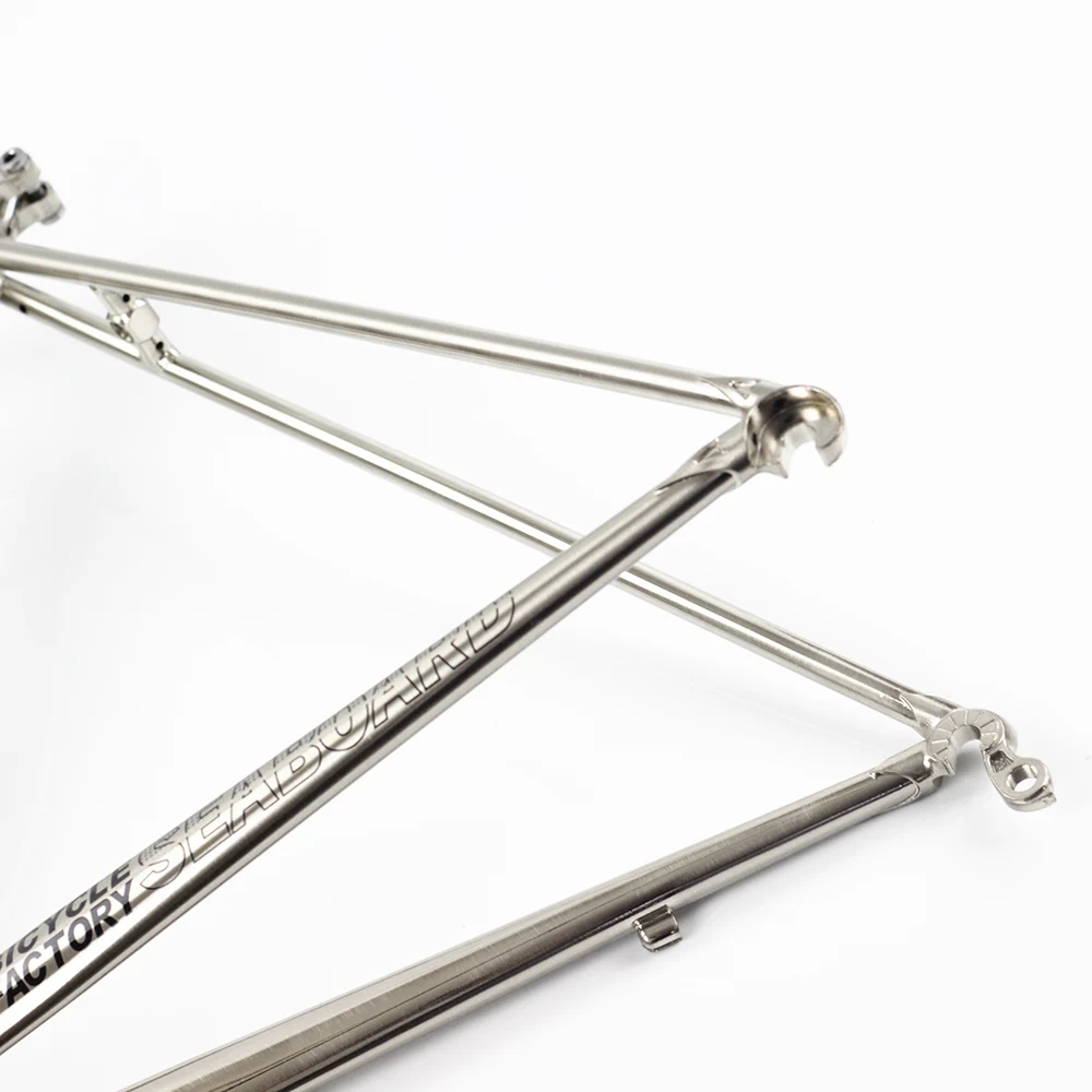 Cheap SEABORAD Reynolds 725 Steel Frame Heat Treatment Welding Fork Caliper Brake Road Bike 700C Classic Chrome Frameset Silver 4 Cheap SEABORAD Reynolds 725 Steel Frame Heat Treatment Welding Fork Caliper Brake Road Bike 700C Classic Chrome Frameset Silver 4