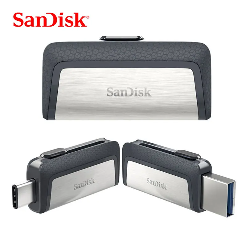Sandisk 128 GB USB флэш накопитель 64 Extreme Тип C 256 Pen Drives 32 USB3.1 Flashdisk двойной OTG Memory Stick 150 МБ/с.