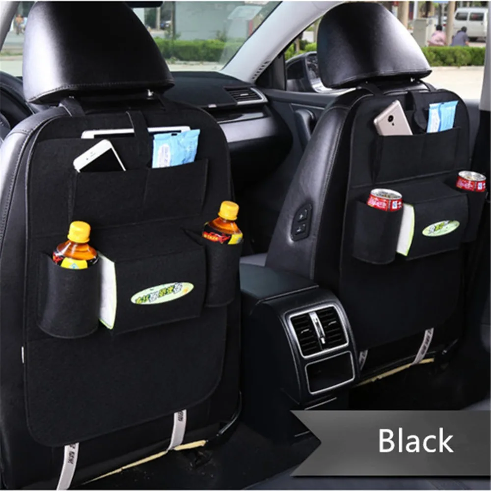 

Car Organizer Multi-Pocket Back Seat Storage Bag Car Backseat Organizer Phone Pocket Pouch for Books Tablet Mobile Drinks Tissue