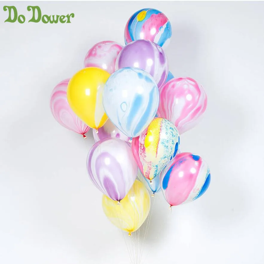 15 шт. 3,2 г Агатовые мраморные латексные шарики для свадебного украшения, разноцветные шарики для детского душа, принадлежности для дня рождения, детские игрушки