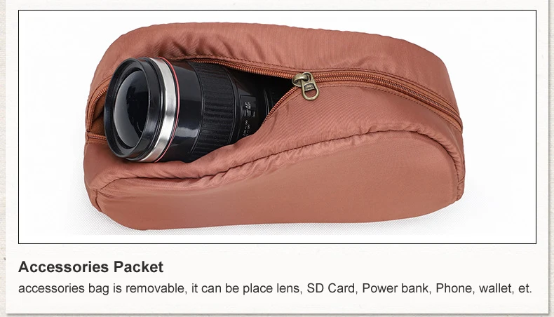 Internal Structure of Waterproof Camera Backpack