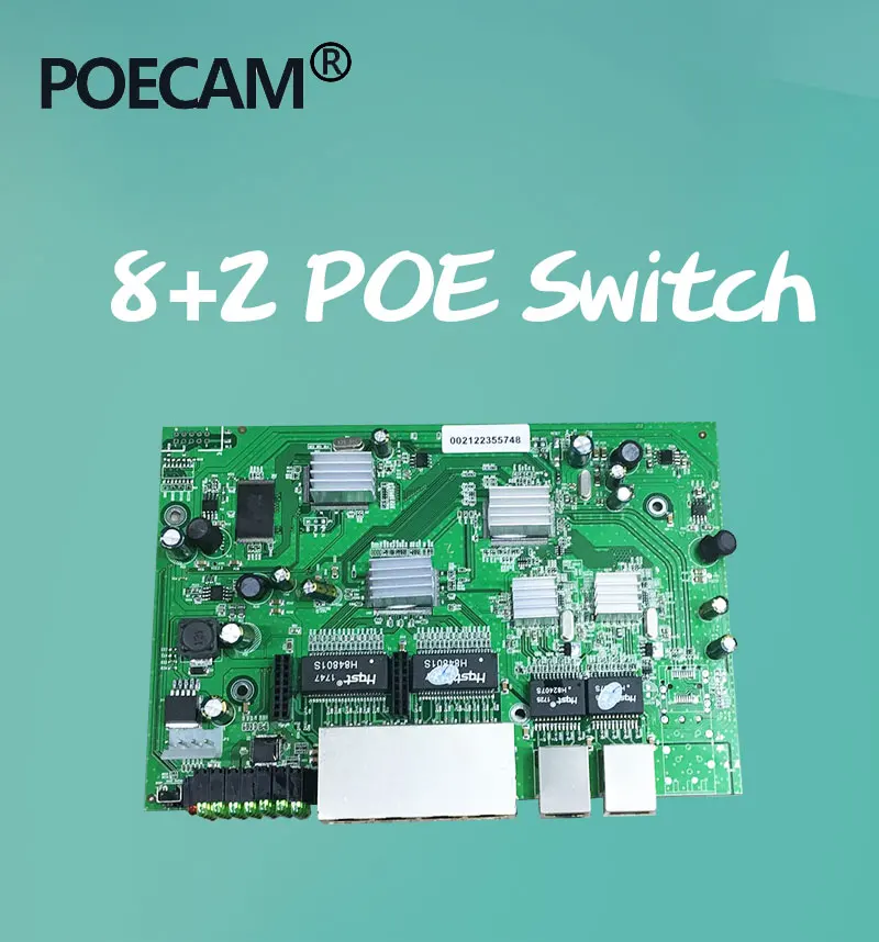 Настольное настенное крепление 8+ 2 гигабитных порта POE switch 150w IEEE802.3af/at usb-хаб 960 P/1080 P HD ip камера NVR Mini PC Buletooth wifi