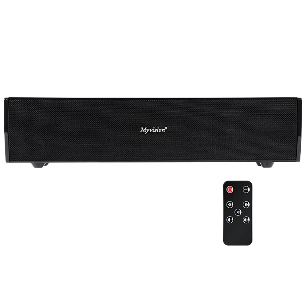 FELYBY Surround Bluetooth Soundbar Wireless Speaker for TV Computer & iPhone with 3.5mm AUX Input and Wireless Remote