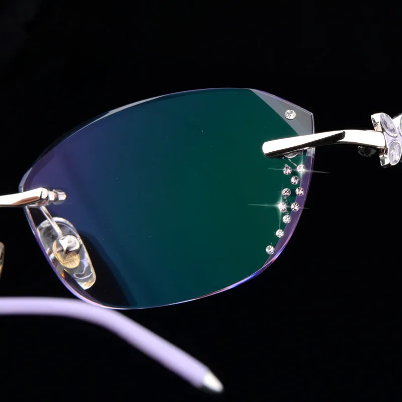 Brille Modelle Rezept Fertig Purpurrot Weibliche Randlose Ultraleicht Brillengläser Schneiden 44 Benutzerdefinierte Lesebrille q7AnwIdU
