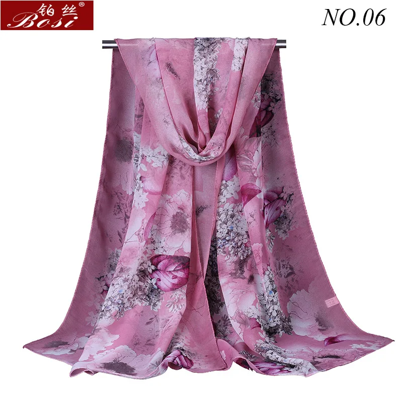 Шифоновый Шарф Пион градиентный хиджаб с цветочным узором модный принт высокое качество для и обертывания шарфы для женщин роскошный бренд Дамская длинная шаль - Цвет: Многоцветный