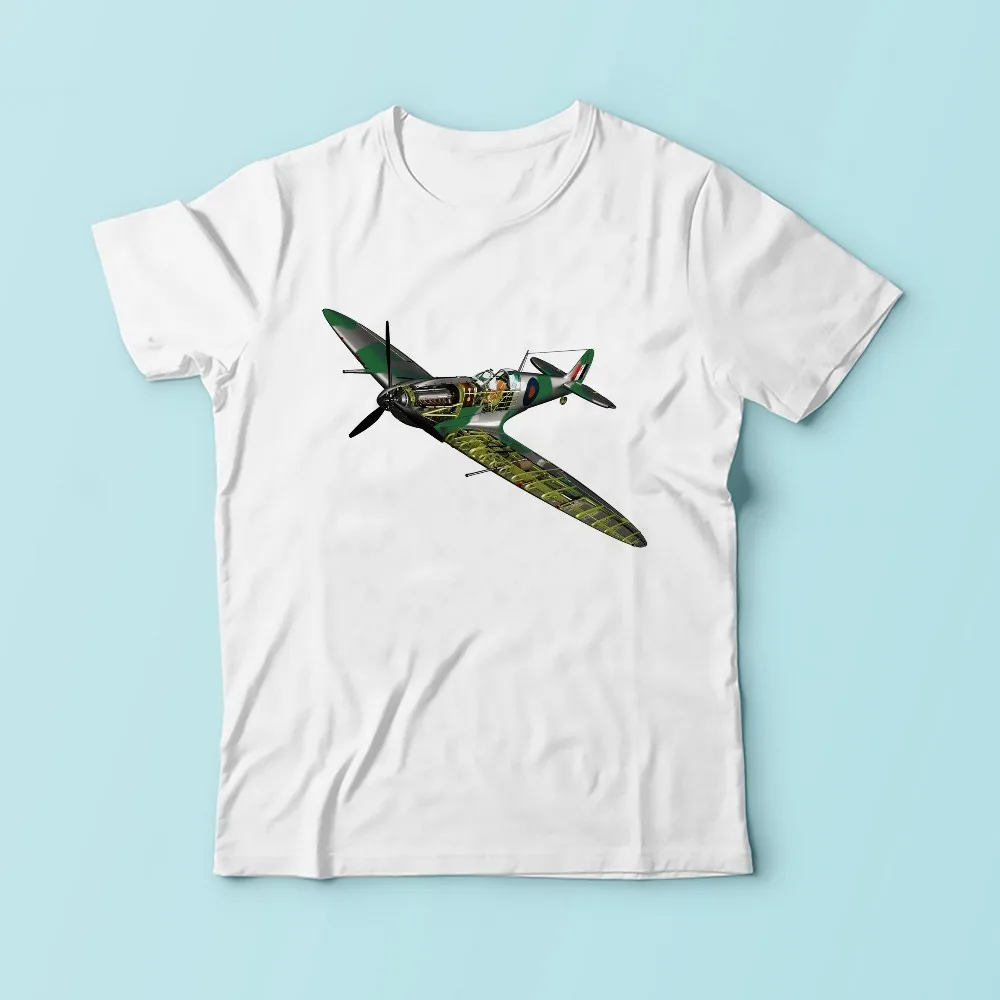 Битва Британии супермарин Spitfire battleplan Футболка мужская новая белая Повседневная футболка homme сублимационный принт футболка