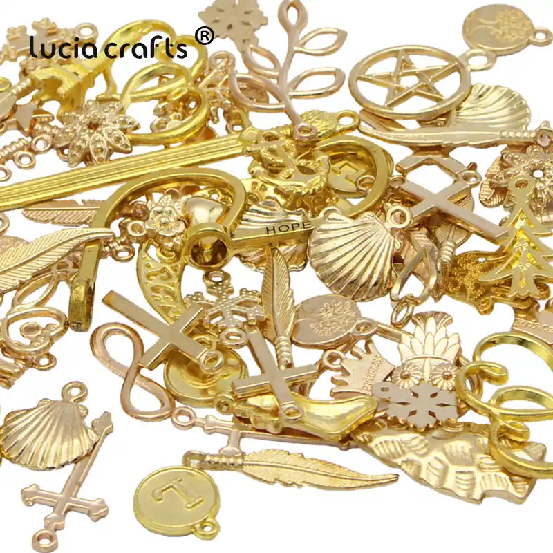 Lucia Craft смешанные размеры античная бронза сплав металл DIY кулон ювелирные изделия