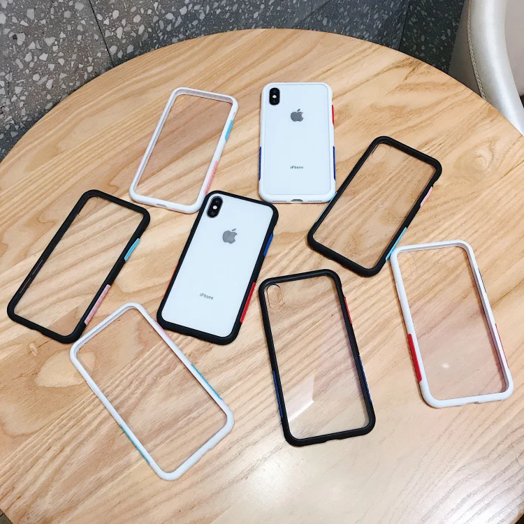 

New highly transparent Acrylic color-resistant drop-proof phone case for iPhone 8 7 6 6s Plus X XS XR XS MAX phone case