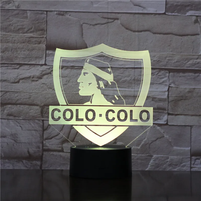 Colo-Colo футбол 3D светодиодный USB лампа Акриловая Новинка рождественское освещение подарок RGB сенсорный пульт дистанционного управления игрушки дропшиппинг