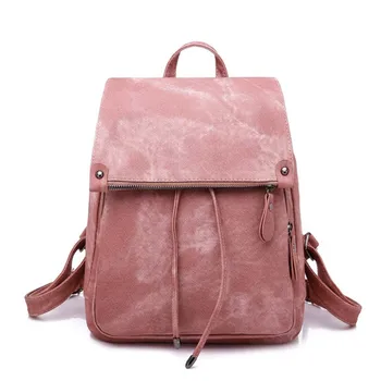 

2019 Backpacks Simple Style Women Leather Large Capacity Travel bags school bag PU Backpack