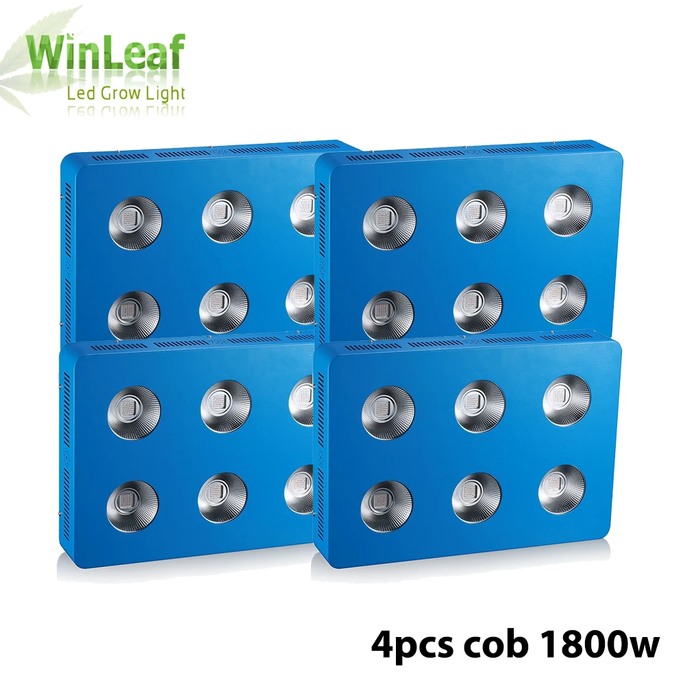 

4pcs BESTVA 1800W Full Spectrum COB LED Grow Light for Indoor Plant Vegetative Flowering Hydroponics Sytem Greenhouse Grow Lamps