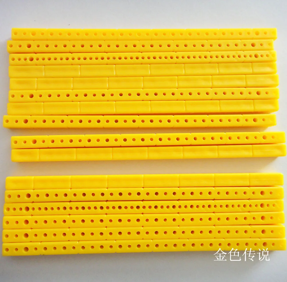 

4 Color 5Pcs ABS Plastic Toy Building Blocks Set Transmission Link Bracket Axle Frame Model 17184TW/7TW
