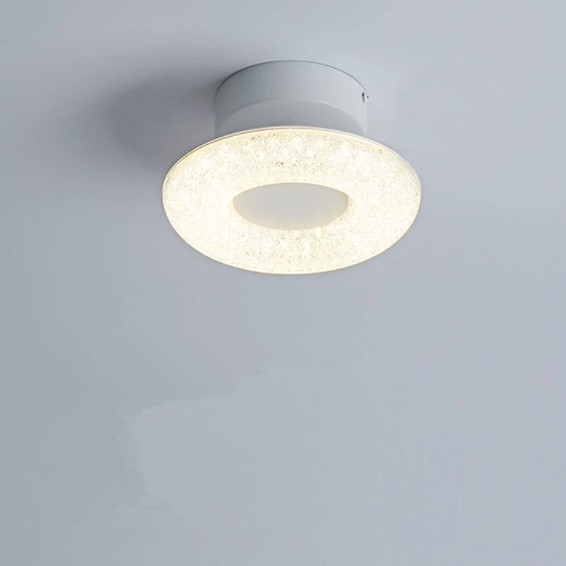 Decoração da Sala Lâmpada do Teto Luzes do Corredor Luz de Teto Bdbqbl Ferro Moderno Redonda Simples Jantar Sala Estar Quarto Branco Led 4 Luzes e Iluminação