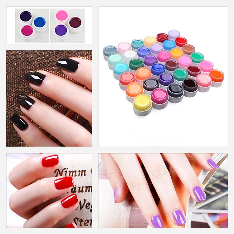 New-12-Bottle-Mix-Color-Colorful-3D-UV-Gel-polish-base-Nail-Art-Polish-Set-gel