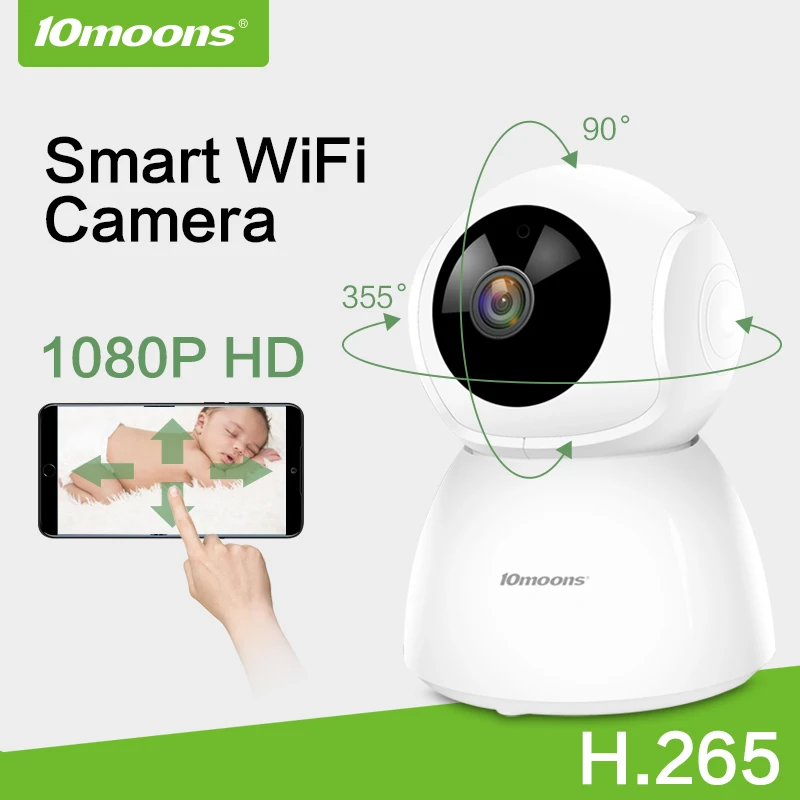 10moons дома безопасности IP Камера Wi Fi Беспроводной мини сети наблюдения 1080 P Ночное