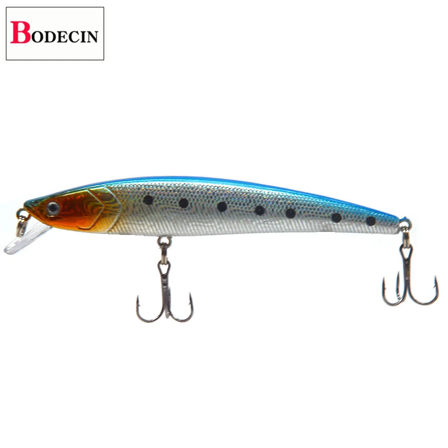 6PCS Hard Aritificial Fishing Lure Minnow 3D Fish Eyes Jerkbait Wobblers For Pike Trolling Fishing Tackle Fake Laser Lures Bass (15)