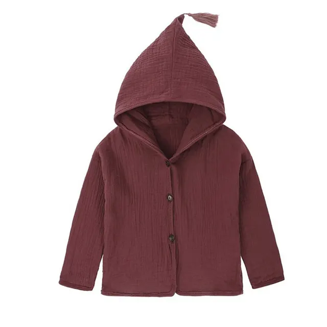 Tops Shirt Girls Jackets Kids 2019 New Baby Boys Clothing Tassel Hat Design Cotton Linen Children Cardigan 1-6Y Blouse Toddler red