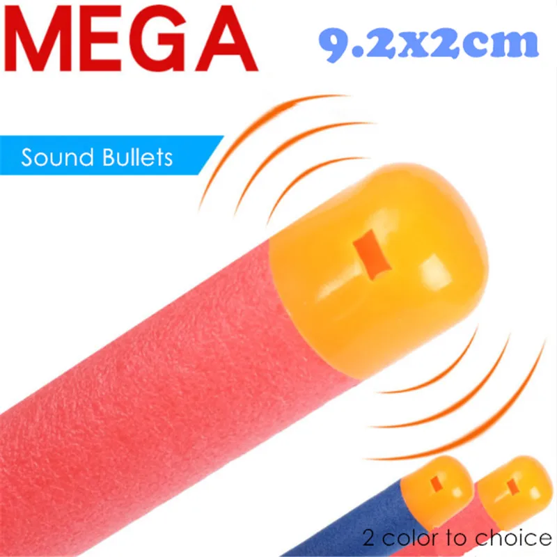 30PCS Sniper Rifle Bullets 9.5*2cm Darts for Nerf Mega Airsoft Pistol Kids Toy Gun Foam Refill Darts Big Hole Head Bullets